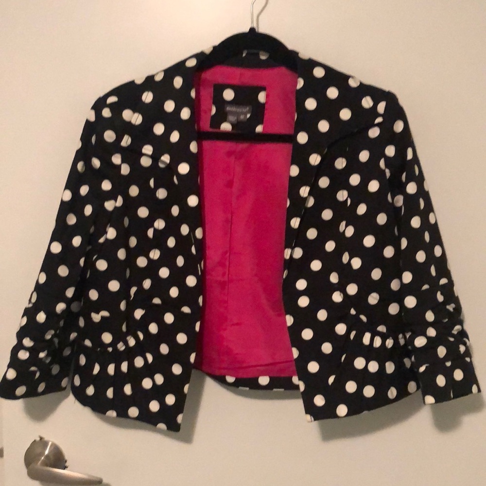 Polka dot blazer
